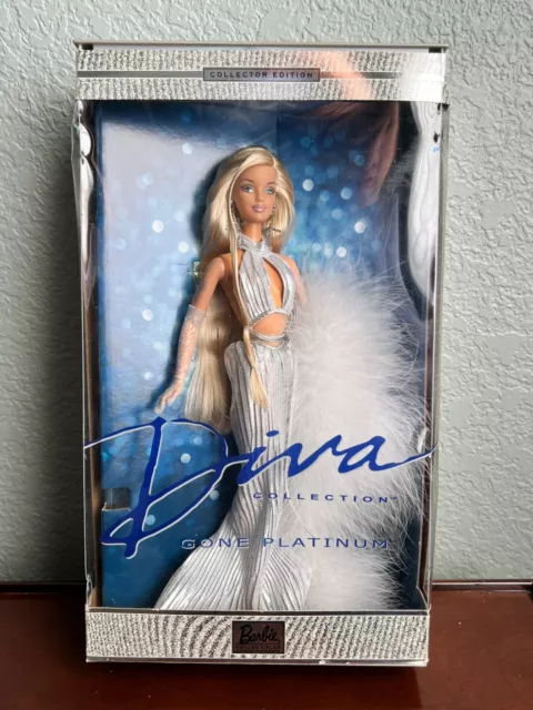 Barbie Diva Collection Gone Platinum 2001 Collector Edition Doll NEW NIB 
