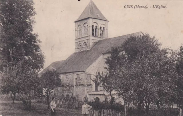 CPA 51 CUIS (Marne) L'Eglise Carte Rare
