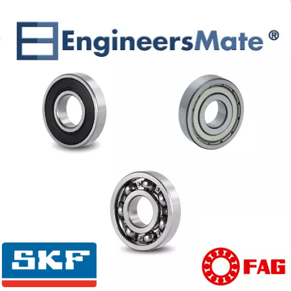 Bearings FAG/SKF 6000-6314 Open 2RS 2Z/ZZ Standard C3 Clearance