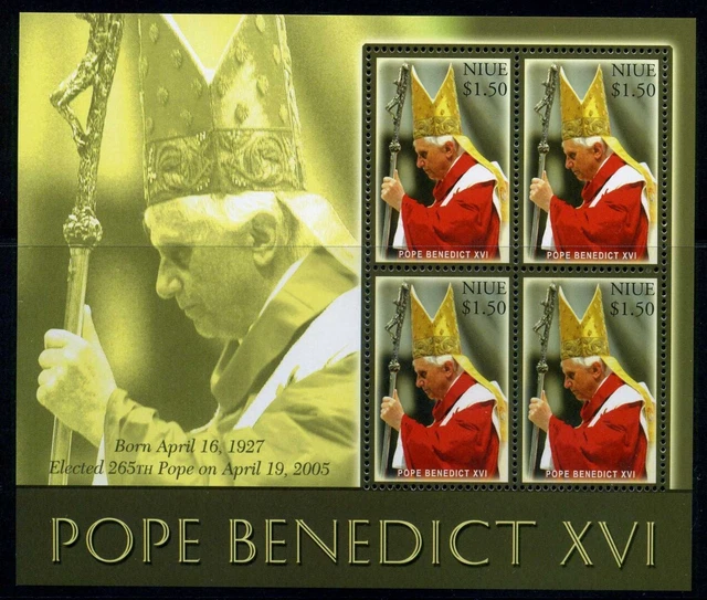 Niue Kleinbogen 1059 postfrisch Papst #JS576