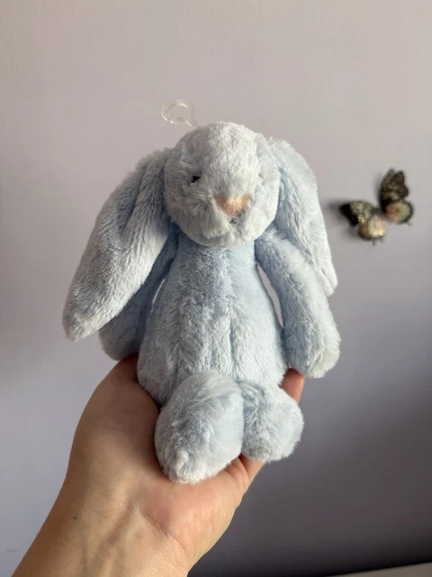 JELLYCAT BASHFUL BLUE Bunny Rattle Retired £44.36 - PicClick UK