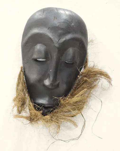 Mask African Lega Passport Mask Congo Raffia Wood Ceremonial Travel Lega Mask