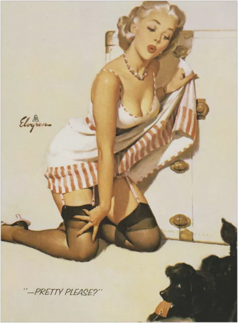 Gil Elvgren Pin Up Girl Large Poster Art Print Gift A0 A1 A2 A3 A4 Maxi 2