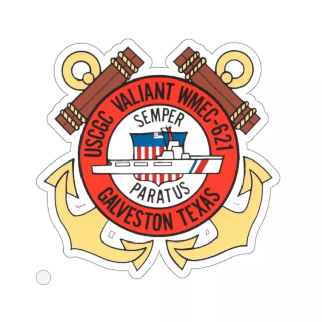 USCGC Valiant WMEC 621 (U.S. Coast Guard) STICKER Vinyl Die-Cut Decal