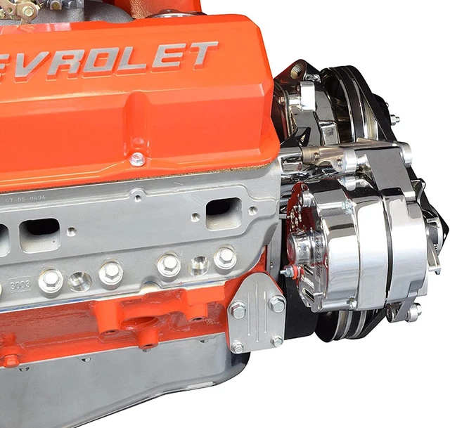 551672X SMALL BLOCK Chevy Alternator Bracket Double Hump Heads Mount