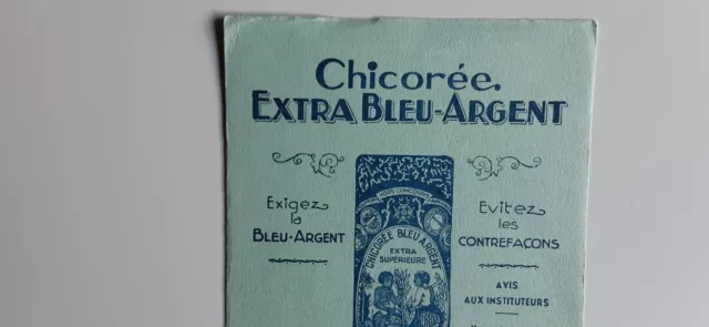 Buvard vintage Chicorée Extra Bleu Argent ARLATTE  ( 1 ) 2