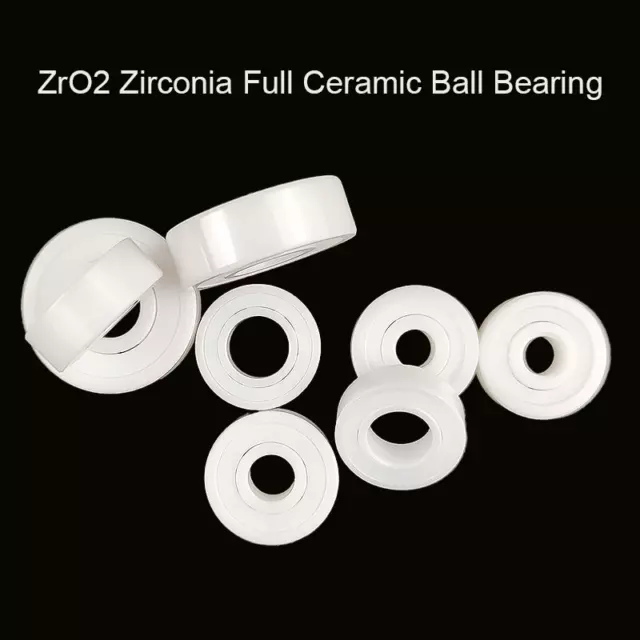 ZrO2 Mini Zirconia Full Ceramic Ball Bearing Double Sealed Resistant Corrosion