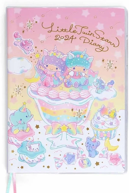 SANRIO LITTLE TWIN Stars B6 Diary Planner 2024 Schedule Book Weekly