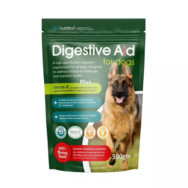 GWF Nutrition Digestivo Ayuda Suplemento para Perros 500g