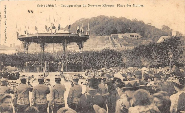 CPA 55 SAINT MIHIEL INAUGURATION OF THE NEW KIOSK PLACE DU MONINE (back non div
