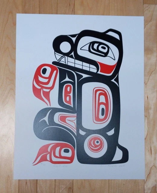 Black Bear by Eric Parnell Haida Signed Limited Edition Print 78/100