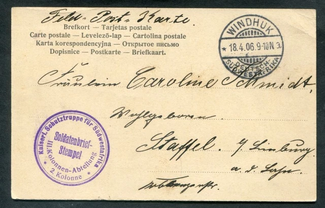 DSWA 1906 Ak GESCHÄFTSHAUS der Firma Wecke und Voigts (L8220