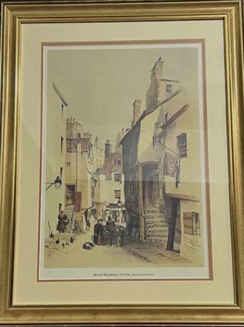 Richard De Marco print of Edinburgh high school wynd