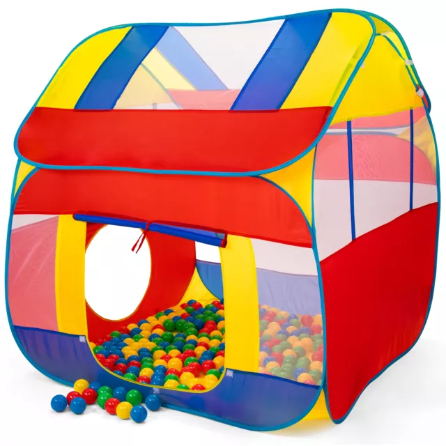 Spielzelt XXL + 300 Bälle + Tasche Kinderzelt Bällebad Kinderspielzelt Babyzelt