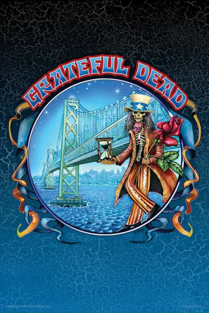 GRATEFUL DEAD - BAY BRIDGE - MIKE DUBOIS ART POSTER - 24x36 - MUSIC 9966