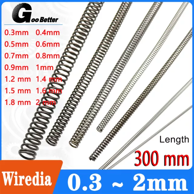 Length 300mm Compression Spring Steel 0.3 - 2mm Wire Dia Pressure / Coil Springs