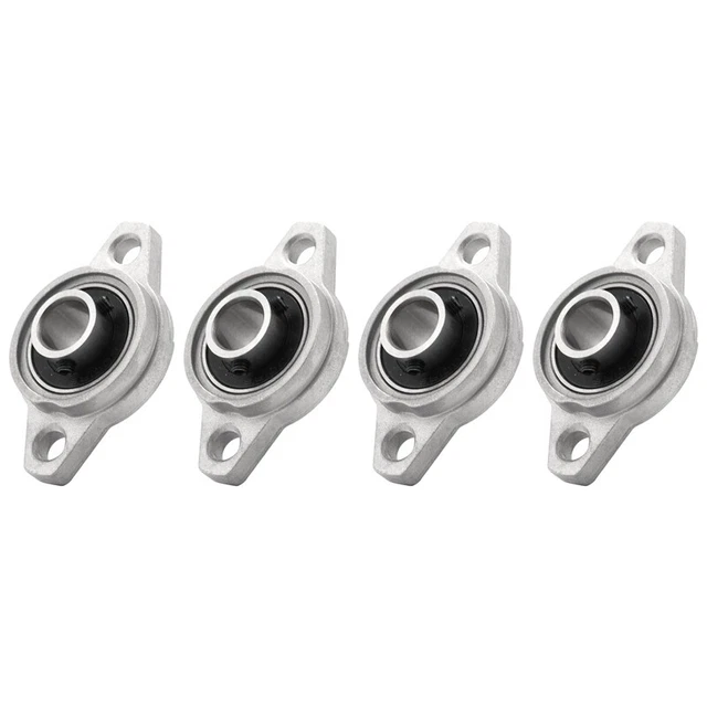 4Pcs KFL001 12mm Zinc Alloy Self Aligning Pillow Flange Bearing Rhombic Bea F5M9