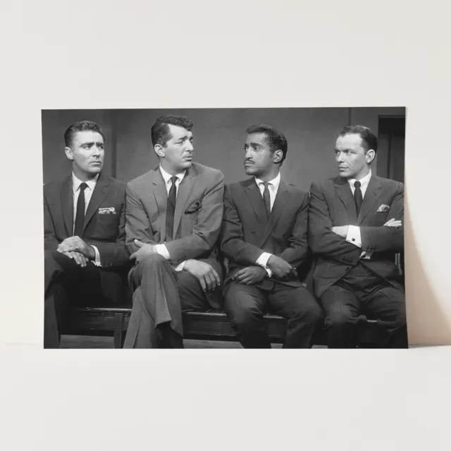 The Rat Pack 1960s Frank Sinatra Dean Martin Sammy Davis Wall Art Poster Print