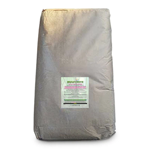 MULTI MITE 25KG DIATOMACEOUS EARTH Red Mite, Flea, Worm Powder Feed Grade Powder