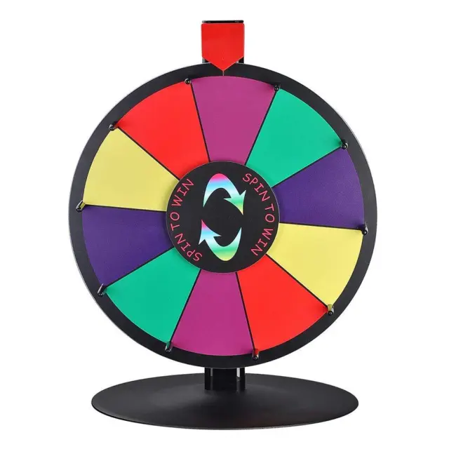 WinSpin Roulette 16 Inch Tabletop Roulette Round Leg Roulette Wheel Spin 16inch
