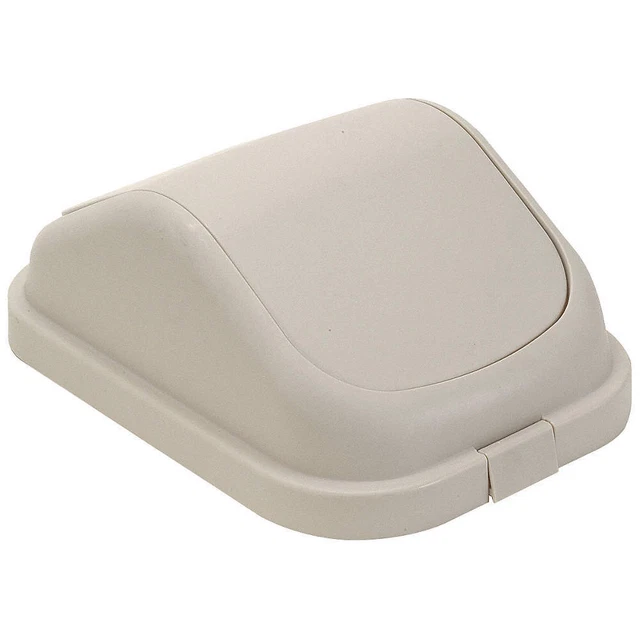 TOUGH GUY 4PGP2 Trash Can Top,Dome,Swing Closure,Tan