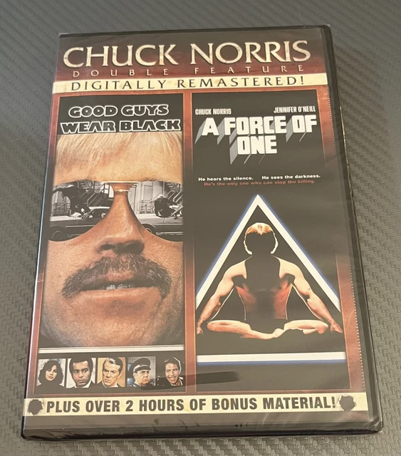CHUCK NORRIS DOUBLE Feature Good Guys Wear Black & A Force of One (DVD