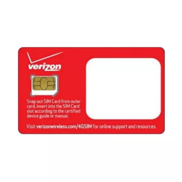 Verizon Wireless Micro 4G LTE Certified 3FF SIM Card for Smartphone/Tablet 2