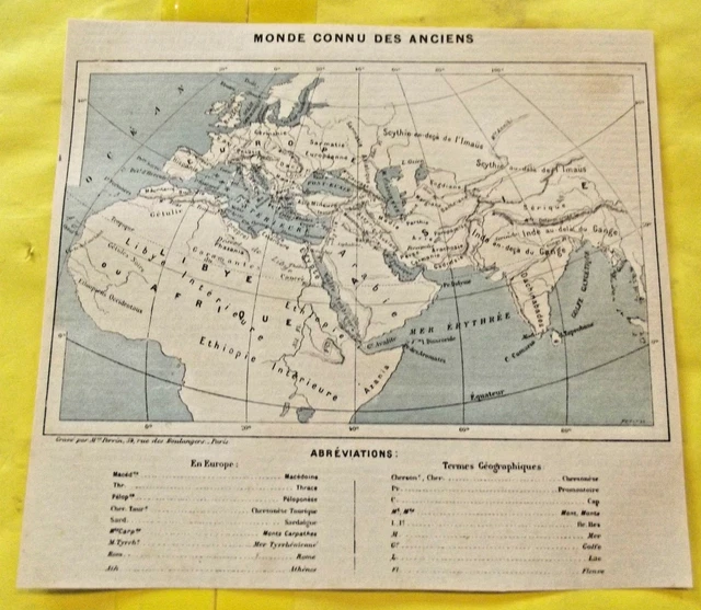 1898 WORLD KNOWN Of Antique World Map Globe Old Map Print Card £5.74 ...