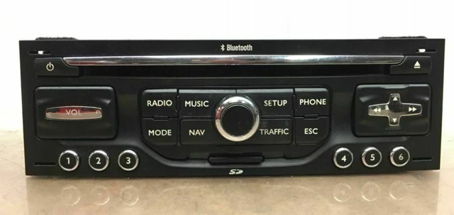 Radio CD Navi Citroen C2 C3 C5 C8 Navigation Modul RT3 Bordcomputer Sat