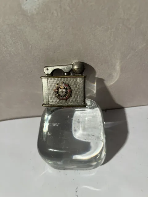 Briquet ancien  DRAGO  insigne automobile club nice essence   Lighter Feuerzeug 3