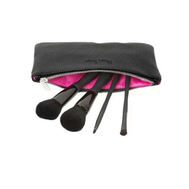 Set Kit Pennelli Professionali Make-Up 4Pz  Pennello Trucco Ombretto Blush Peggy