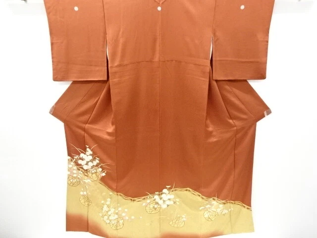 6369327: Japanese Kimono / Vintage Iro-Tomesode / Embroidery / Kinsai / Flower B