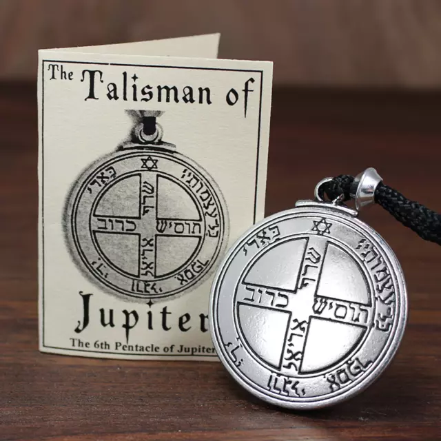 Talisman Pentacle of Jupiter Solomon Seal Pendant kabbalah Hermetic Jewelry