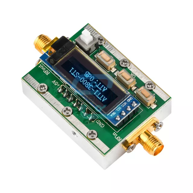 Digital Programmable RF Attenuator Control 0-31dB Adjustable 1dB 1MHZ-3800MHz