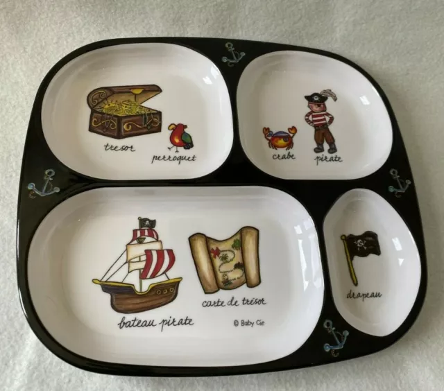 https://www.picclickimg.com/g74AAOSwdThgahHY/Baby-Cie-Divided-Toddler-Dish-French-Pirate-Theme.webp