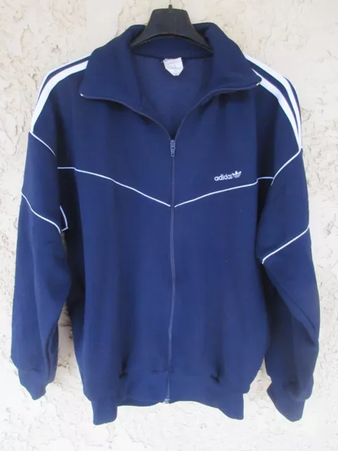 VESTE ADIDAS VINTAGE annees 90 bleu marine felpa jacket sport giacca 174 M EUR 39 90 PicClick FR