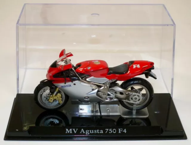 Atlas - Mv Agusta 750 F4   Motorcycle   - 1:24 -Boxed With Display Stand/Case
