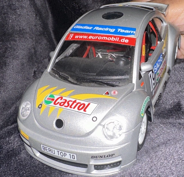 Voiture Hot Wheels Volkswagen New Beetle Cup 2002 - Série First Editions, Carte Longue US
