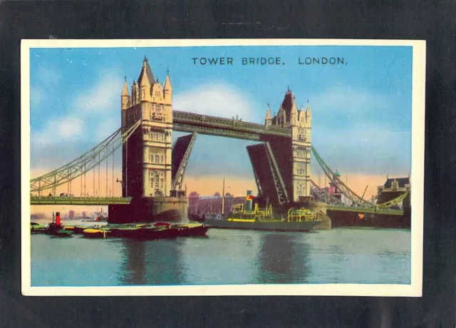 D9998 UK Tower Bridge London vintage postcard