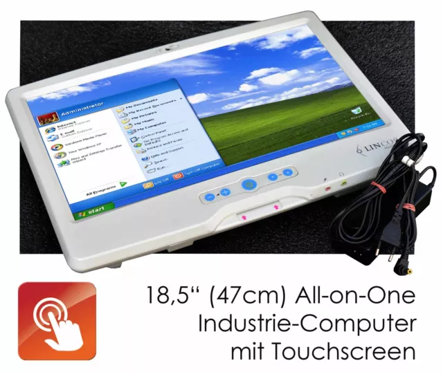 Compact Ordinateur 18,5 " 47cm Avec Écran Tactile Appareil Photo Lan + WLAN PC-7