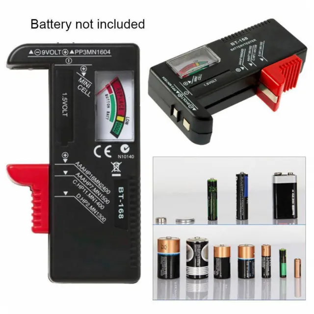 MultiFunction Battery Tester for AA AAA C D 9V and Button Batteries φъ 2