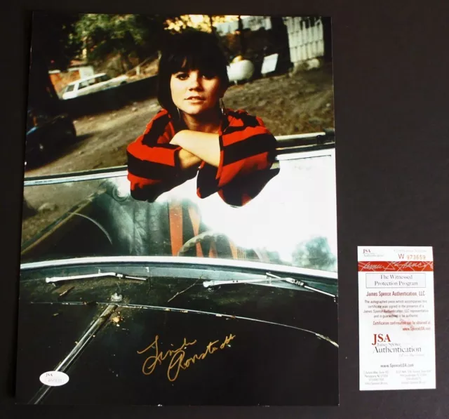 *JSA Witnessed* LINDA RONSTADT SIGNED Large 11x14 Color Photo (Stone Poneys)!