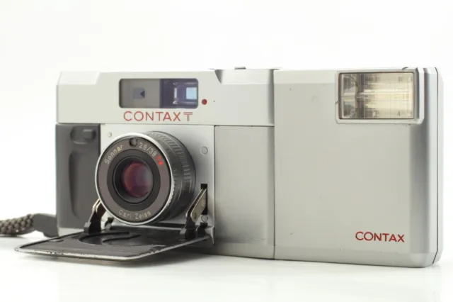 All Works【Exc++++】 Contax T Rangefinder 35mm Film Camera w/ T14 Flash JAPAN 2603