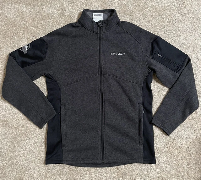 Spyder Mens Empire Full Zip Jacket-Charcoal/Black/M+HeadBand Headphones