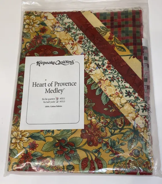 Keepsake Quilting Heart Of Provence Medley 6 Fat Quarters Cottage Farm House