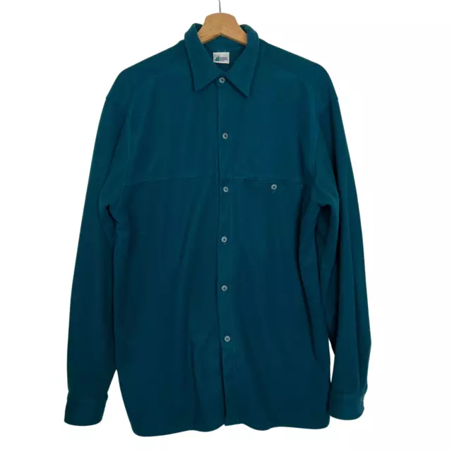 Giacca Vintage Mountain Equipment Co-Op Pile Uomo XL Verde POLARTEC Camicia