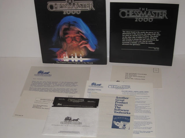 SEALED Chessmaster 2000 Software Toolworks Apple II+ plus,IIe,IIc,IIgs  computers