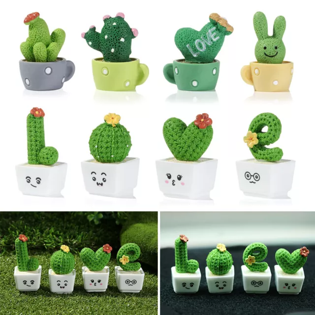 Flower Figurines Cactus Miniatures Micro Landscape Figurine Micro Ornaments