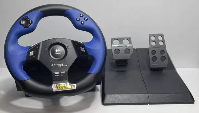 Logitech Driving Force Feedback E-UC2 Steering Wheel for PS2/PS3