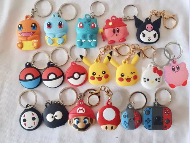 for apple airtag cute protective holding case - anime design